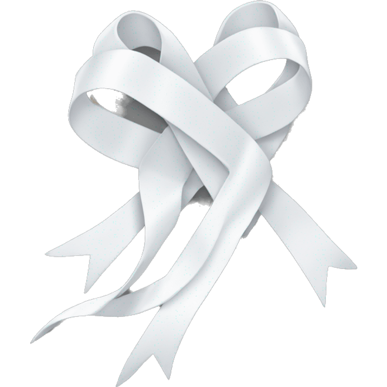 White ribbons  emoji