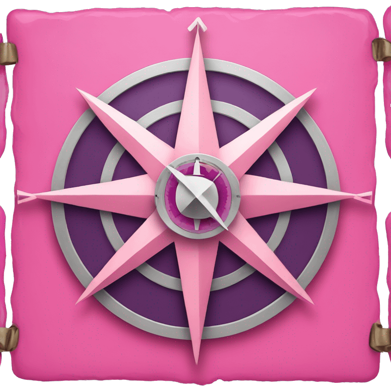 pink compass emoji