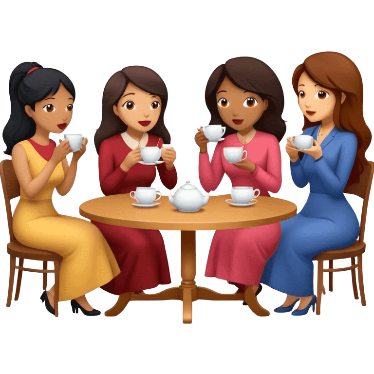 Tea-time-gossip emoji