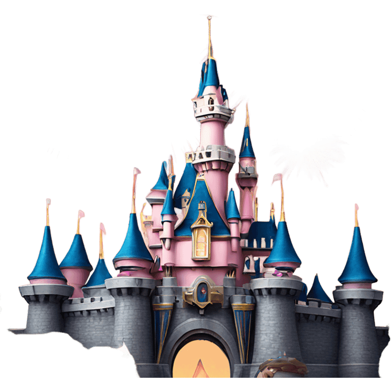 Disneyland Castle with Fireworks emoji