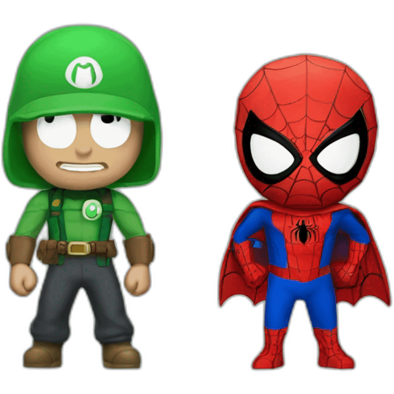 Spider-Man et Luigi emoji