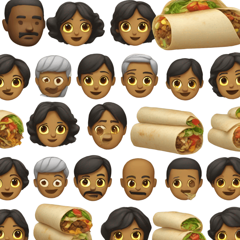 Burrito family emoji