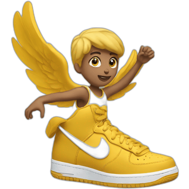 flying nike  emoji