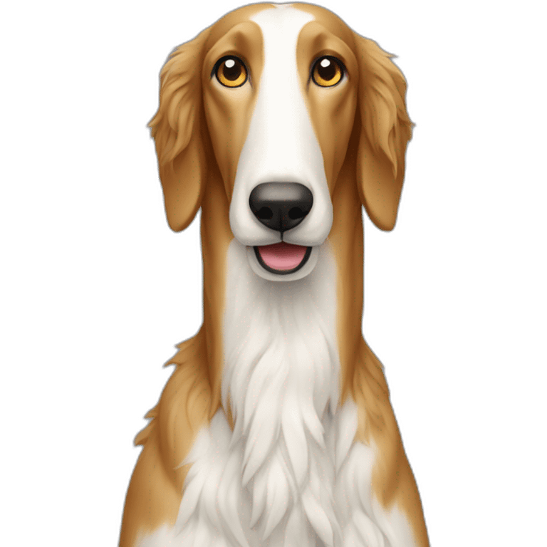 borzoi long face front emoji