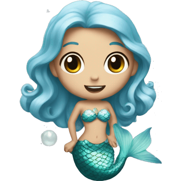 mermaid pearl emoji