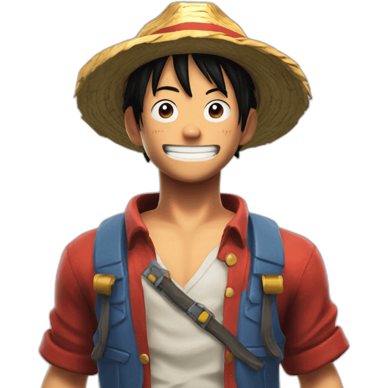 Luffy et un skin fortnite emoji