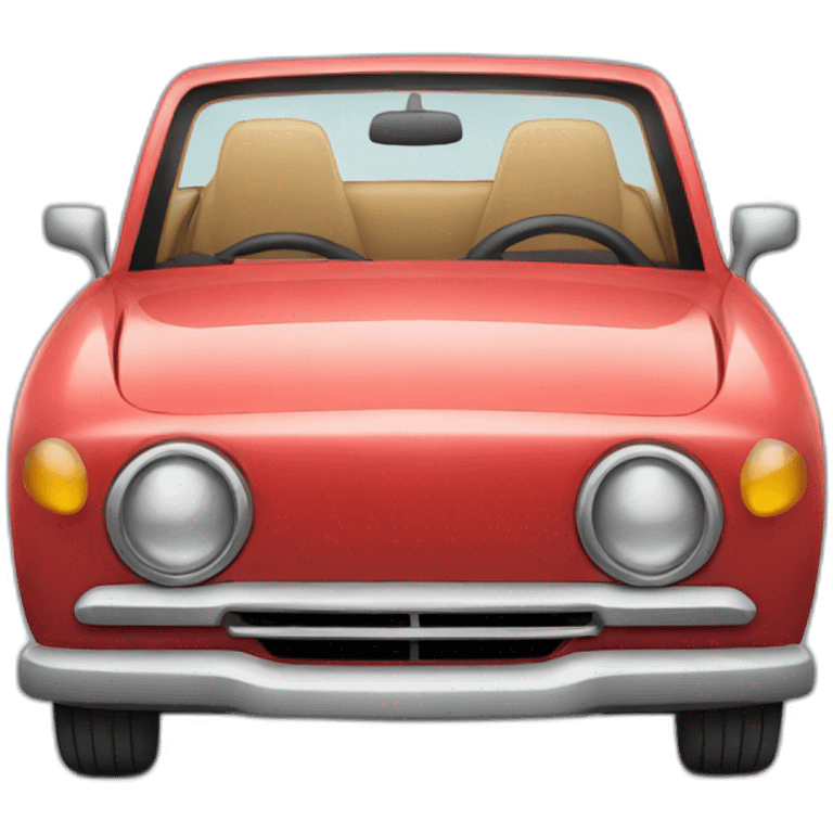 car facing forward emoji