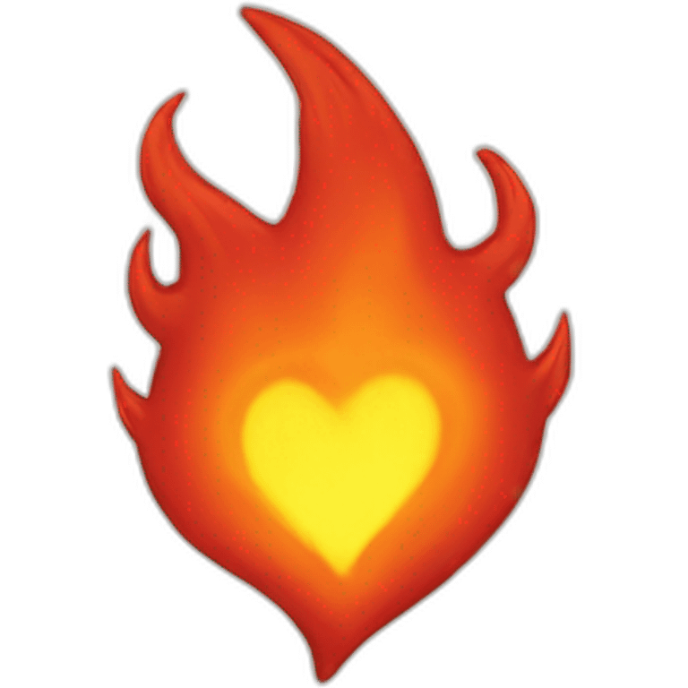 Fire heart emoji