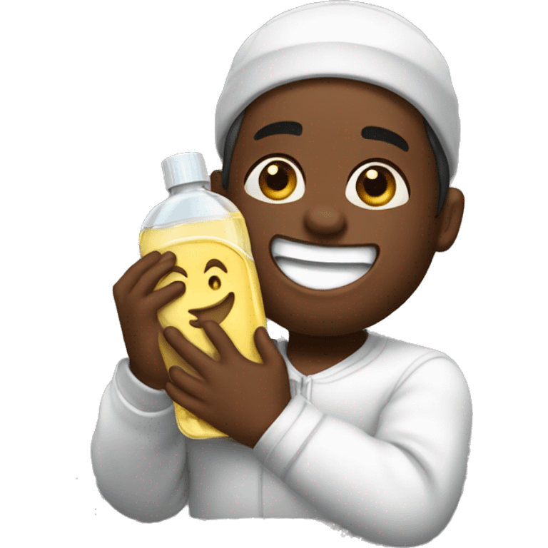 Diddy holding baby oil  emoji