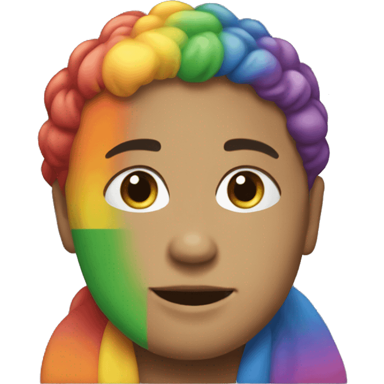 Pride with peace emoji