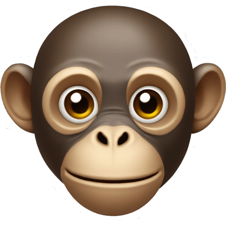 Monkey head with a snail’s body emoji