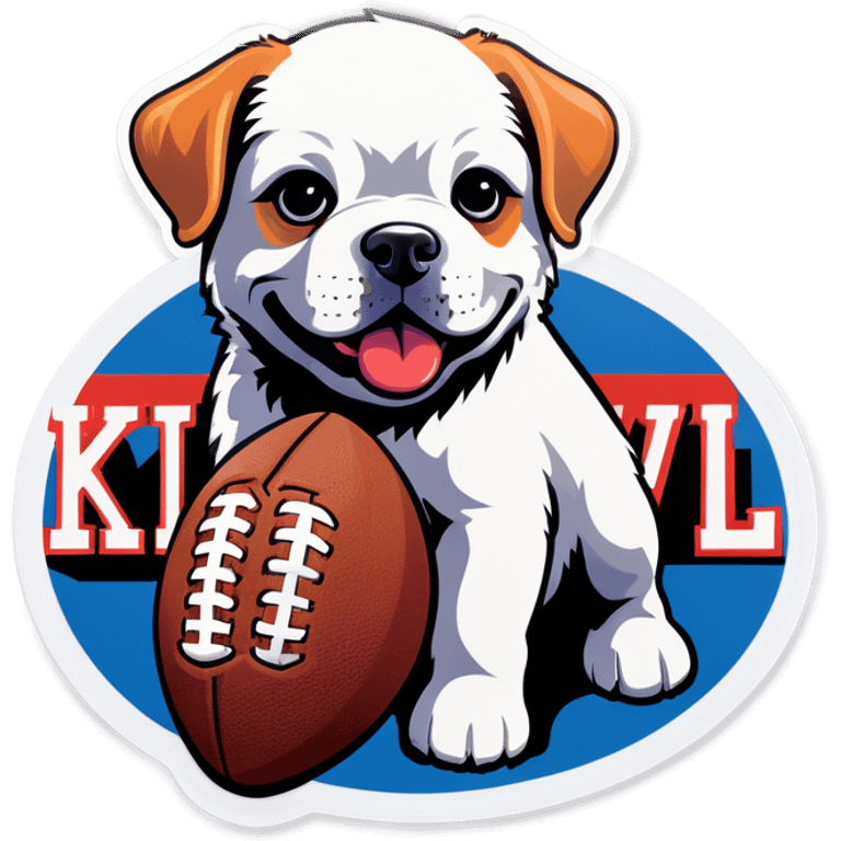 Super Bowl puppy Kansas City emoji