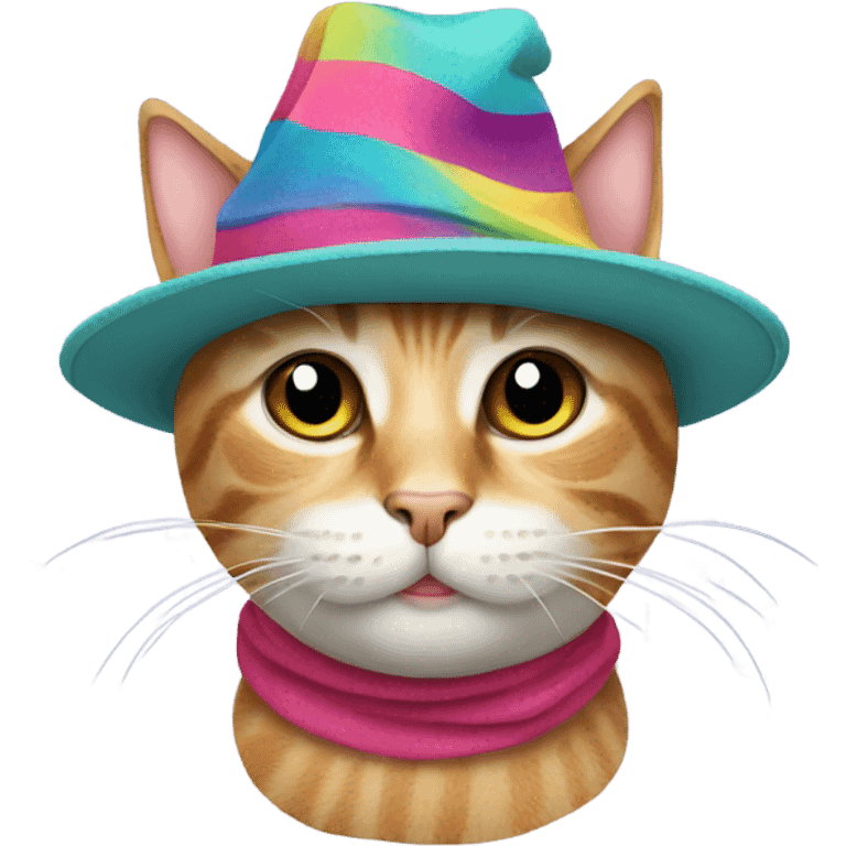 Cat with a hat emoji