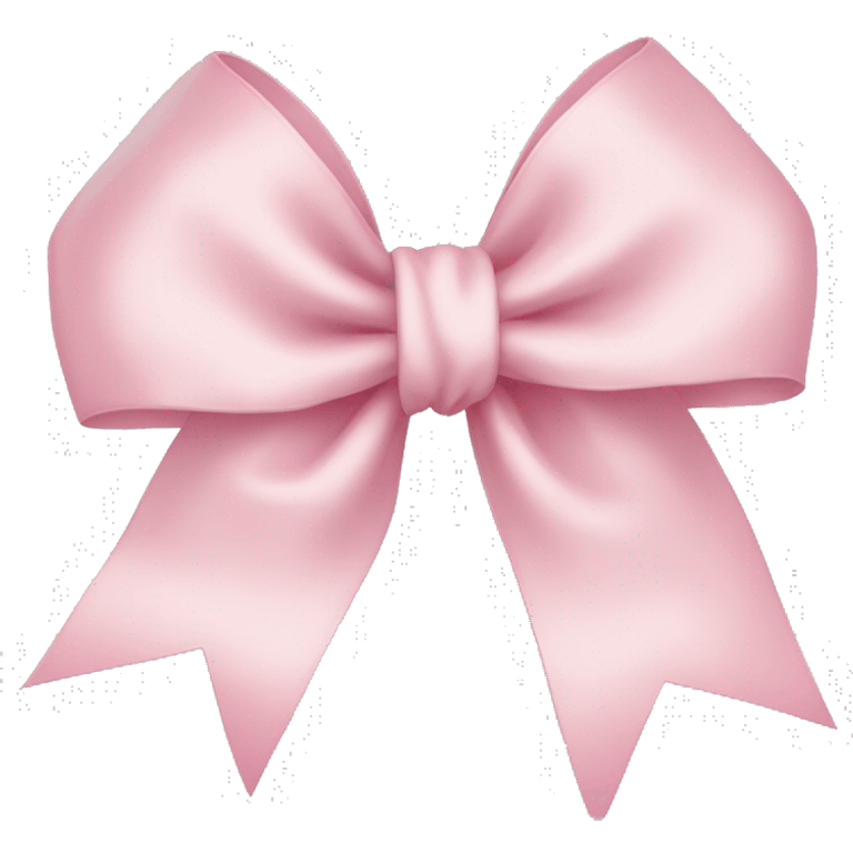 light pink ribbon bow emoji