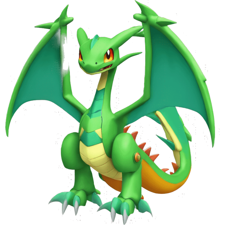 Mechanical Flygon-dragon-Charizard-raptor-Medabot-Mecha full body emoji