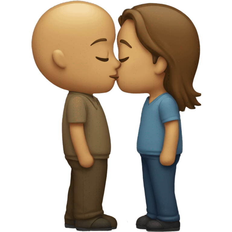 two people kissing emoji