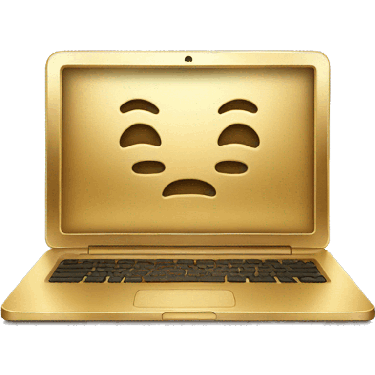 golden laptop emoji