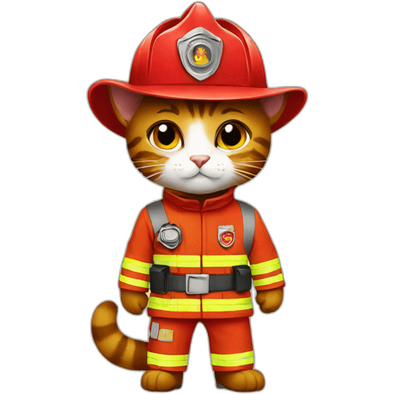 cat firefighter emoji