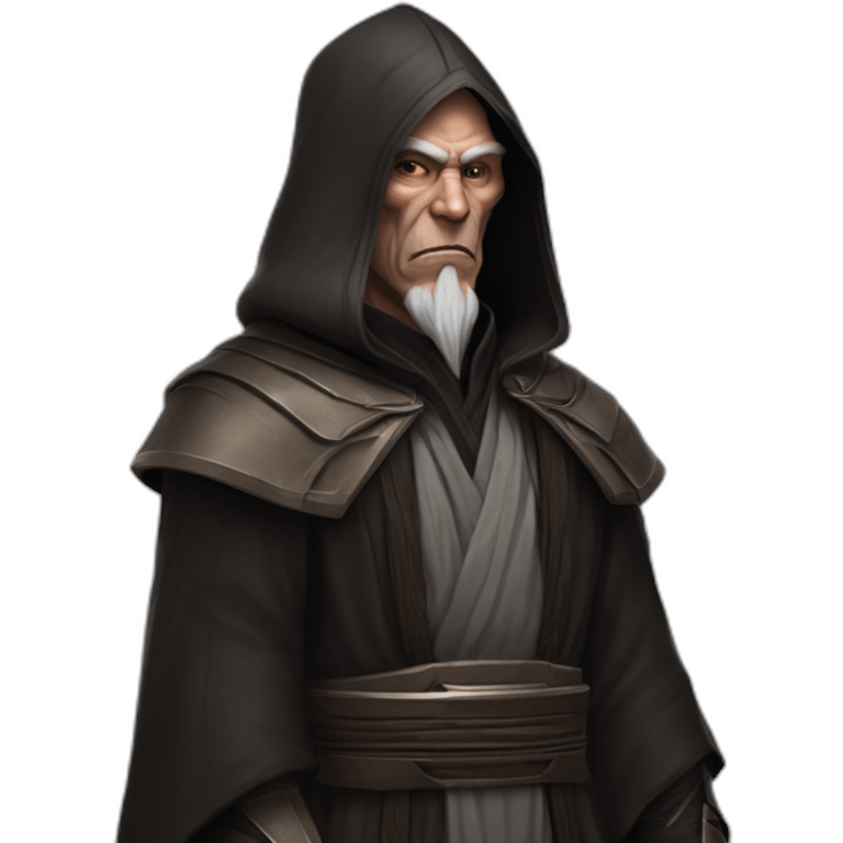 hyperrealist sith jedi in world of warcraft without facial hair emoji