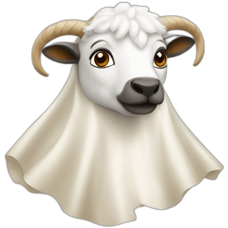 chèvre avec une cape emoji