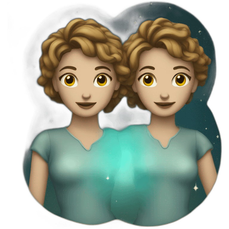 gemini-zodiac sign detailed emoji