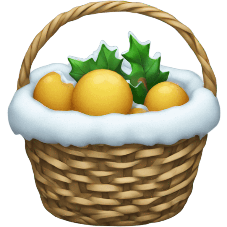 winter basket emoji