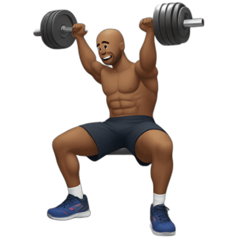 Lifting at gym emoji