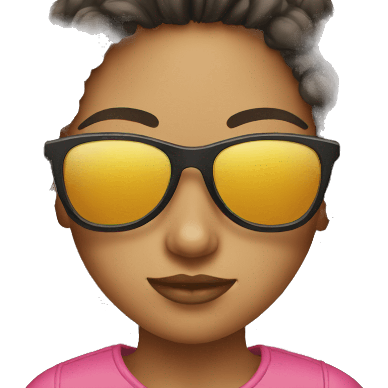 Girl with sunglasses  emoji