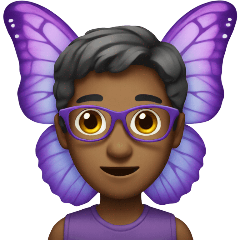 purple butterfly  emoji