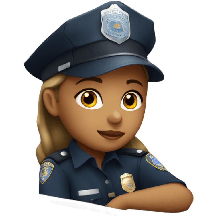 Girls in a police car emoji