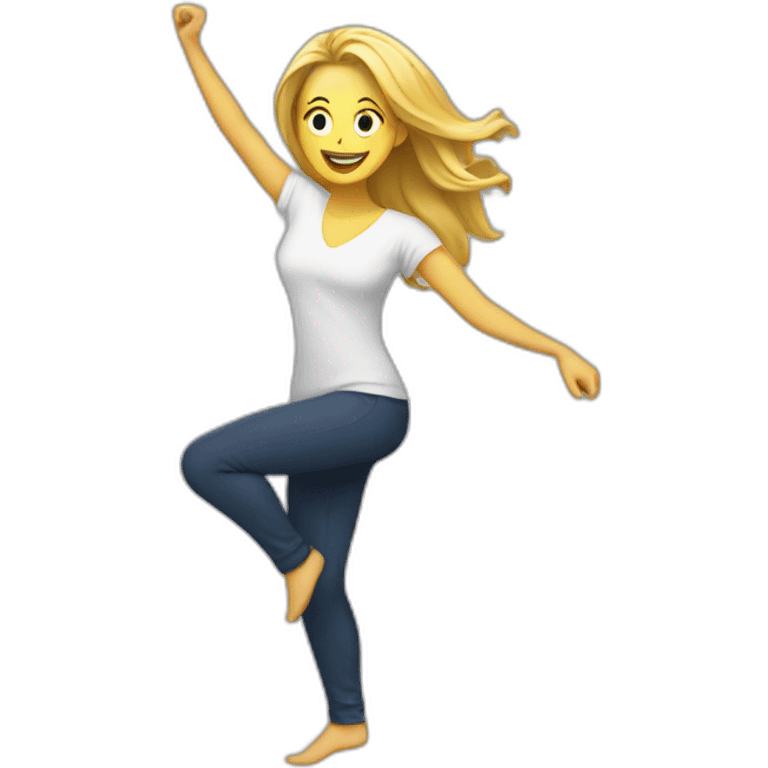 White women dancing emoji