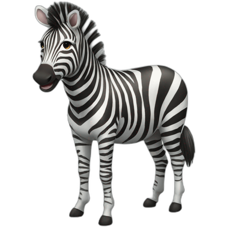 zebra happy emoji