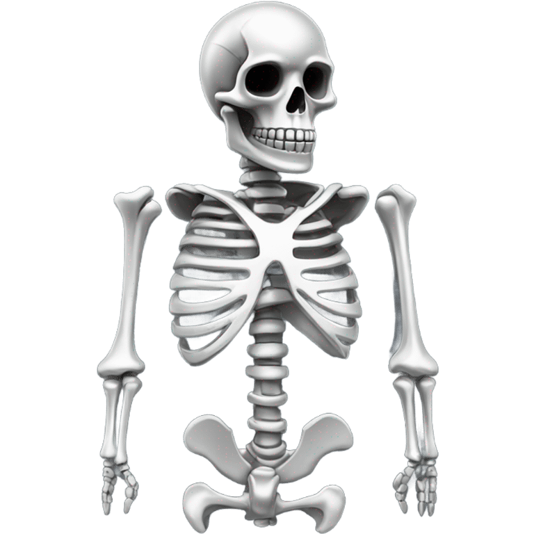 skeleton made out of chrome  emoji