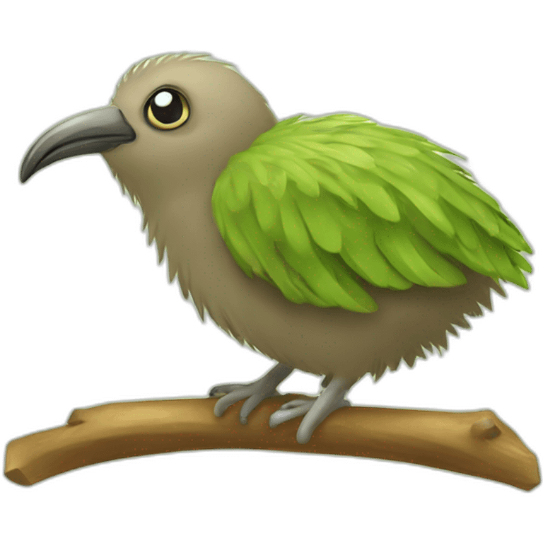 kiwi bird cute emoji