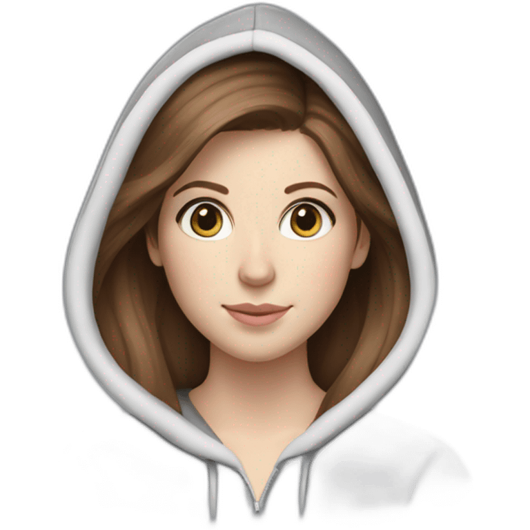 Anna Kendrick in a soft hoodie emoji