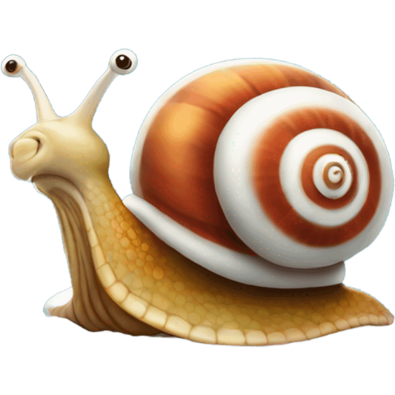 Christmas snail emoji