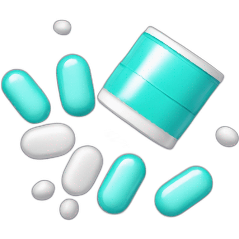 Magnesium supplement and pills emoji