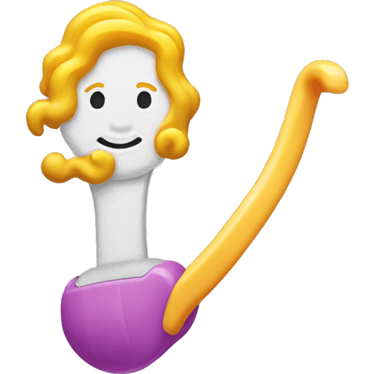 Velcro Curler made of plastic emoji