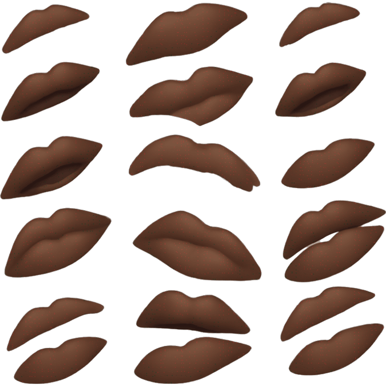 Brown lipstick emoji