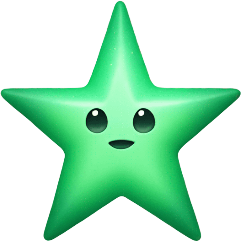 green pastel star emoji