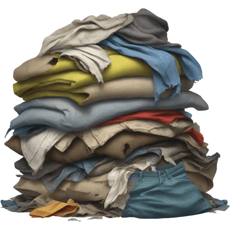 pile of ripped rotten clothes emoji