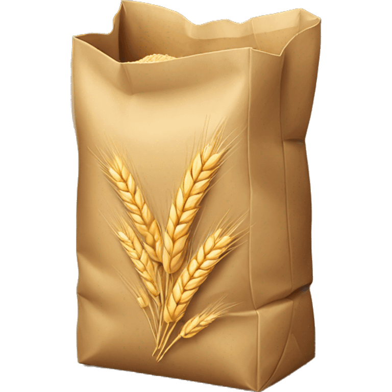 aesthetic paperbag with wheat flour emoji