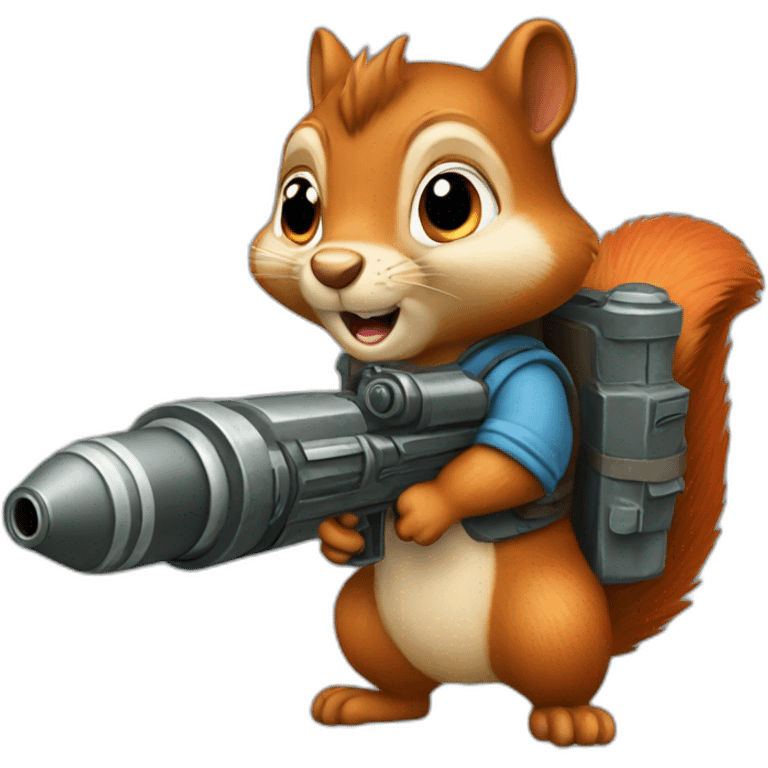 squirrel with a rocket launcher emoji