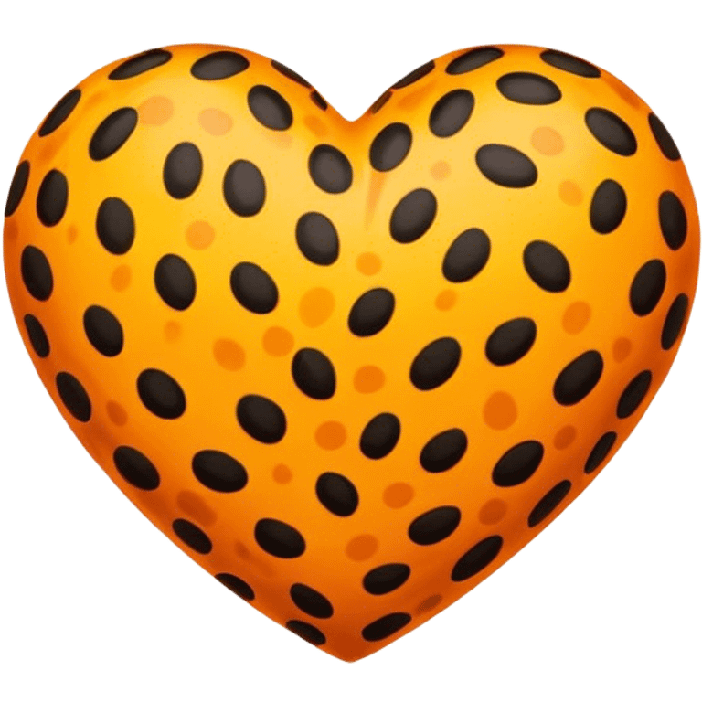 Leopard heart emoji