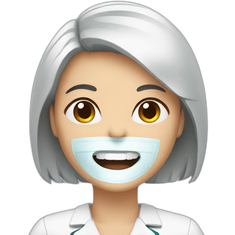 Woman at the dentist emoji