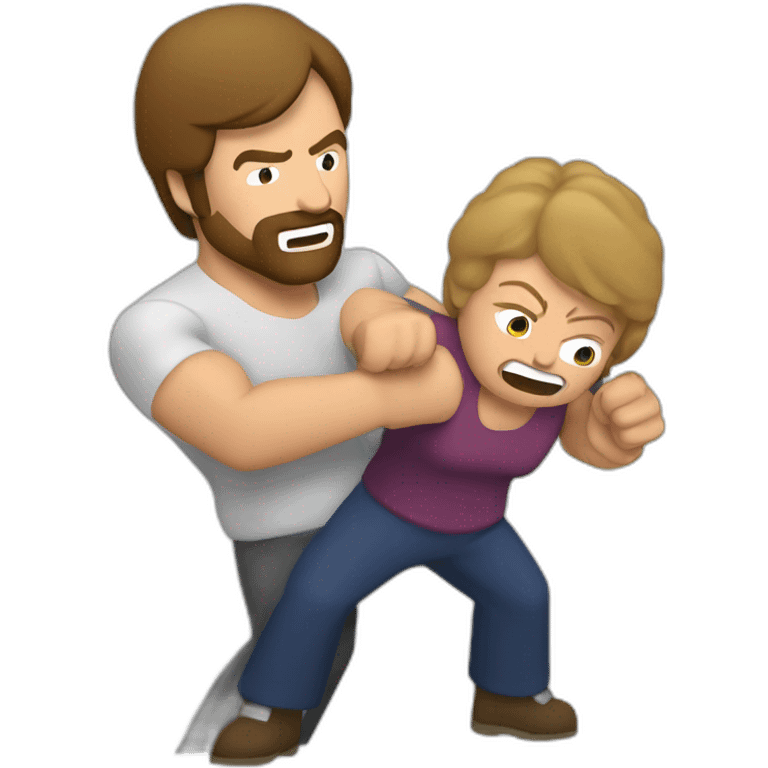 chuck norris punching his grandma emoji