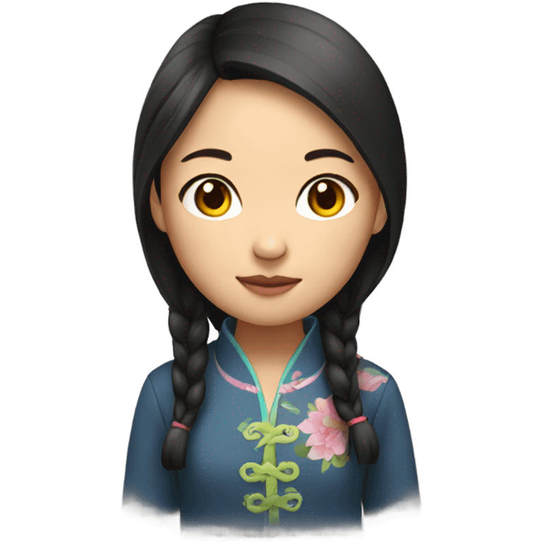 Chinese girl emoji