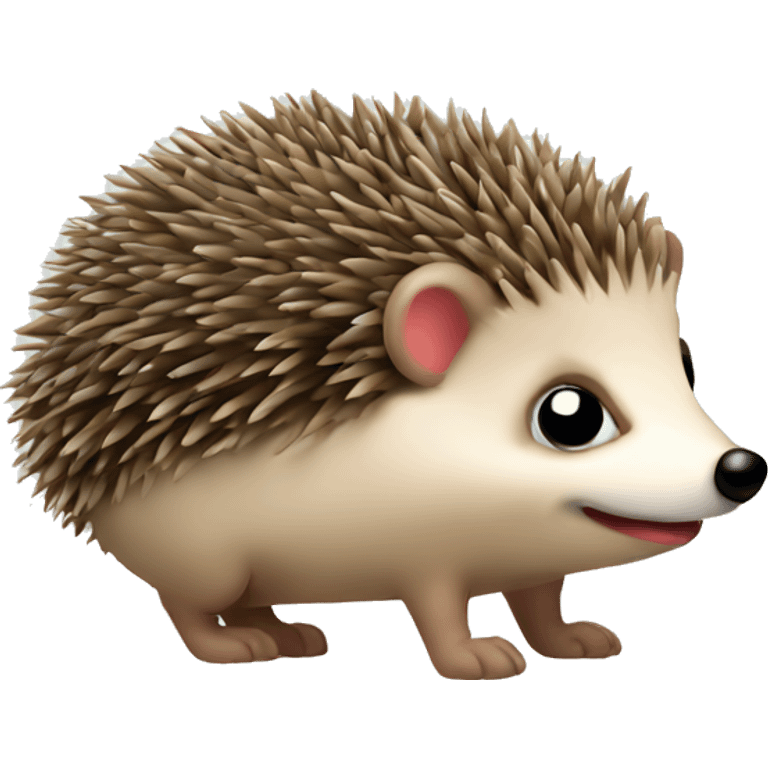 Christmas hedgehog emoji