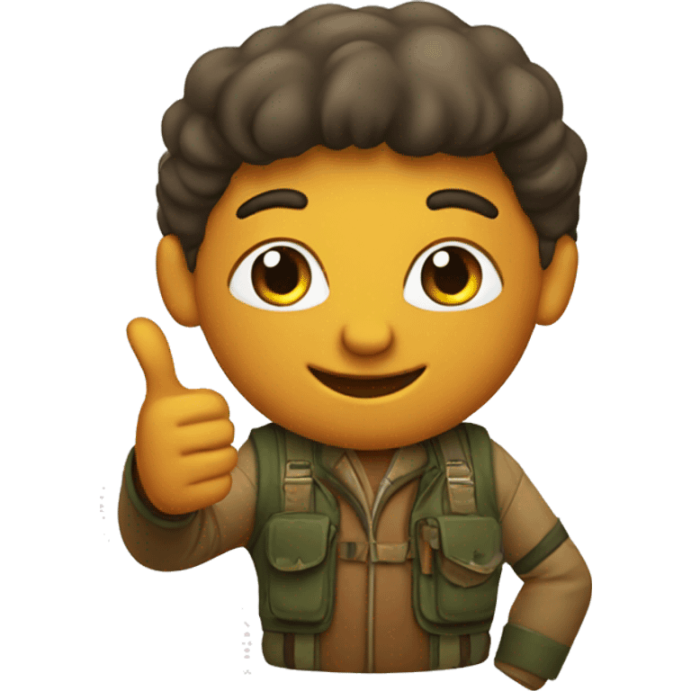 Hunter thumbs up emoji