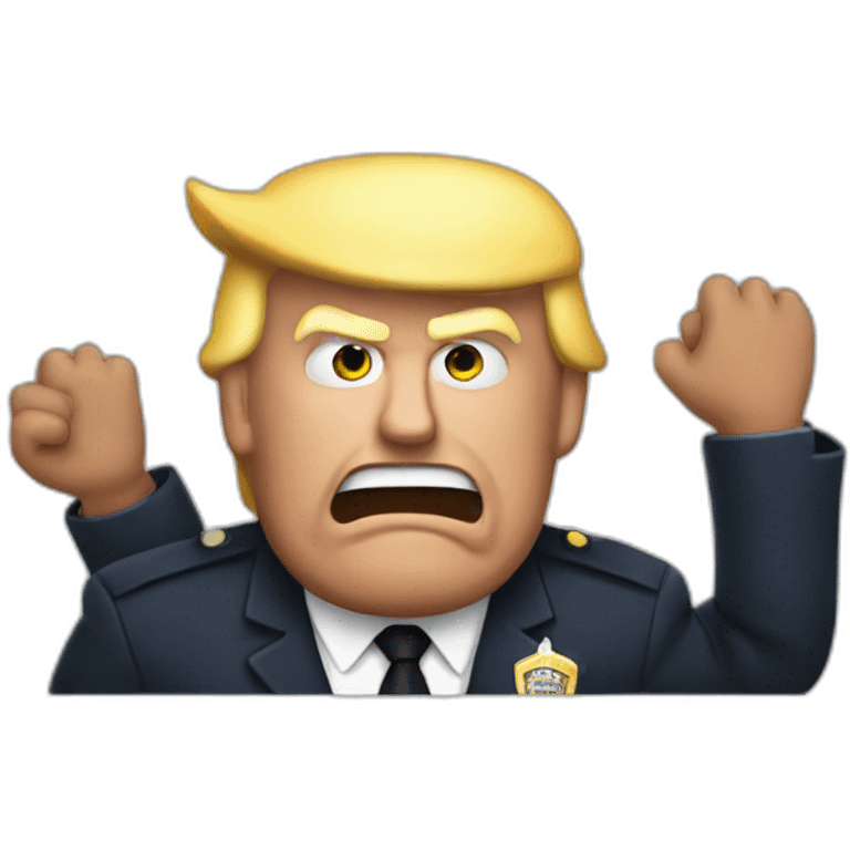 trump-getting-arrested emoji